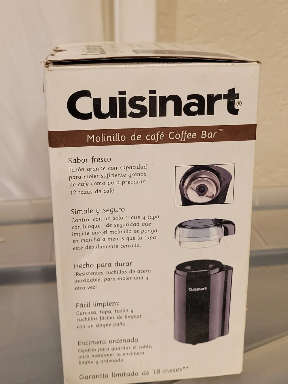 Cuisinart Coffee Bar Coffee Grinder DCG-20BKN Black New Open Box